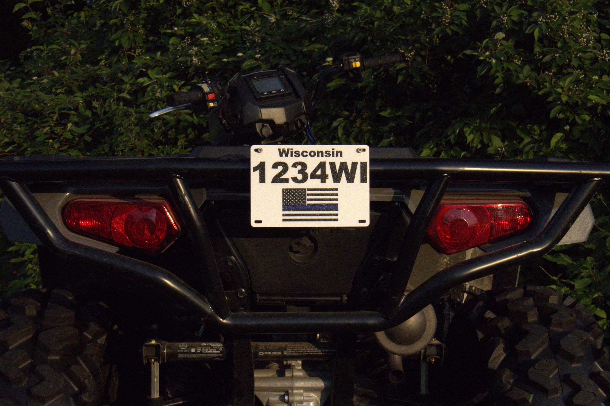 Large Custom Icon ATV/UTV Plate