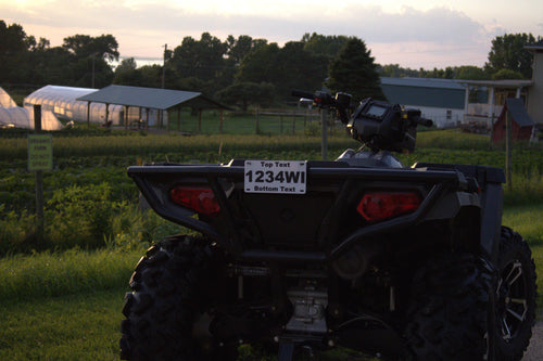 Custom ATV/UTV Plate - Custom Text