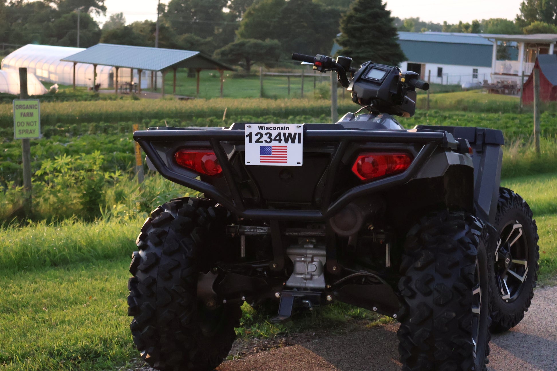 Large Custom Icon ATV/UTV Plate