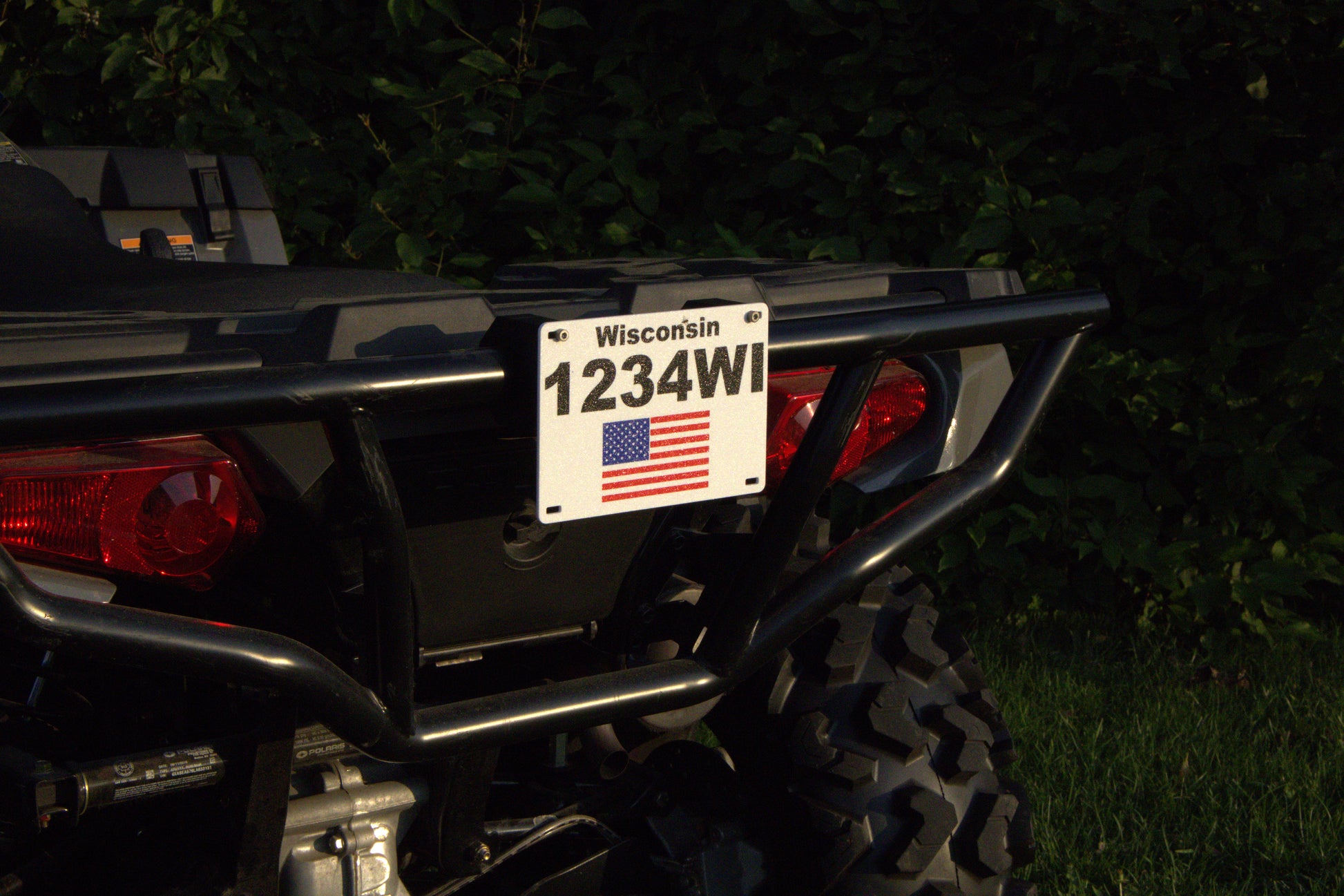 Large Custom Icon ATV/UTV Plate